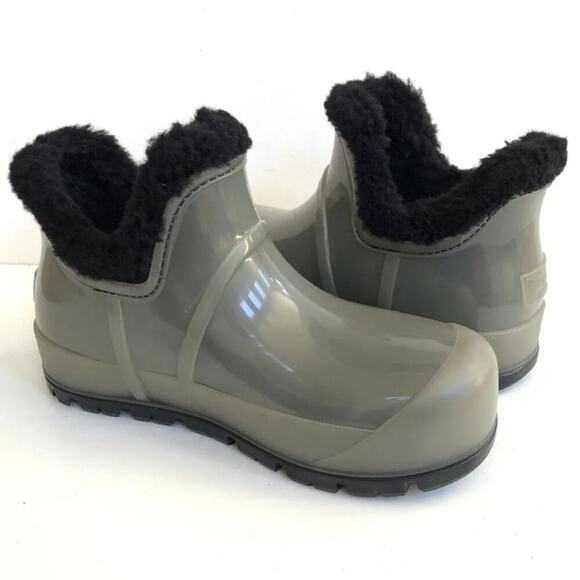 UGG RAINCLOUD BLACK WATERPROOF RUBBER RAIN BOOTS US 7 / EU 38 / UK 5 new - Picture 4 of 7